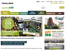 Tablet Screenshot of forestryjournal.co.uk